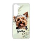 Névvel kérhető - Yorkshire terrier portré mintás Samsung Galaxy tok
