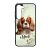 Névvel kérhető - Vörös Cavalier King Charles spániel portré mintás Samsung Galaxy tok