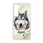 Névvel kérhető - Husky portré mintás Samsung Galaxy tok