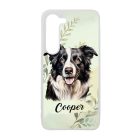 Névvel kérhető - Border Collie portré mintás Samsung Galaxy tok