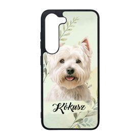   Névvel kérhető - Westie portré mintás Samsung Galaxy tok
