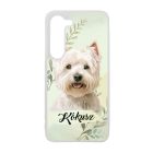 Névvel kérhető - Westie portré mintás Samsung Galaxy tok