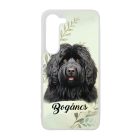 Névvel kérhető - Fekete puli portré mintás Samsung Galaxy tok