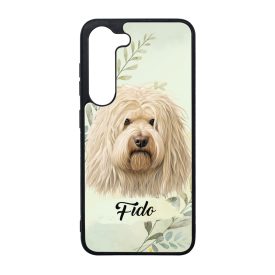   Névvel kérhető - Fehér puli portré mintás Samsung Galaxy tok