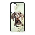 Névvel kérhető - Weimari vizsla portré mintás Samsung Galaxy tok