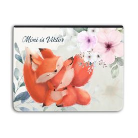   Kérd a neveddel - Cuki róka szerelem - Univerzális Tablet tok