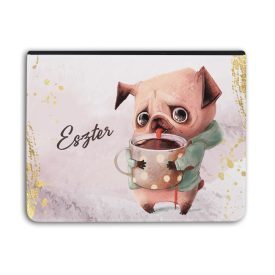 Kérd a Neveddel - Kávés kutyus - Univerzális Tablet tok