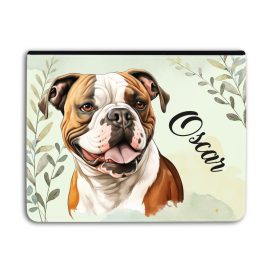   Névvel kérhető - Amerikai bulldog portré Univerzális Tablet tok