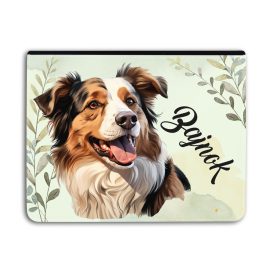   Névvel kérhető - Ausztrál juhászkutya portré Univerzális Tablet tok
