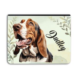   Névvel kérhető - Basset Hound portré Univerzális Tablet tok