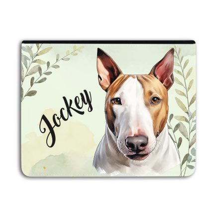 Névvel kérhető - Barna Bullterrier portré Univerzális Tablet tok