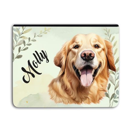 Névvel kérhető - Golden Retriever portré Univerzális Tablet tok