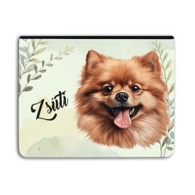   Névvel kérhető - Barna pomerániai törpespicc portré Univerzális Tablet tok