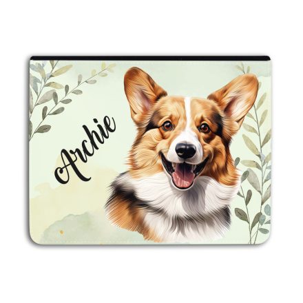 Névvel kérhető - Pembroke Welsh Corgi portré Univerzális Tablet tok