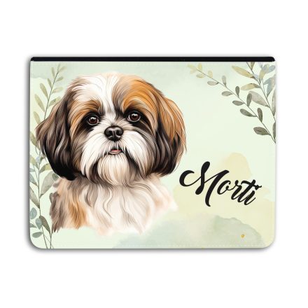 Névvel kérhető - Barna Shih tzu portré Univerzális Tablet tok