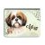 Névvel kérhető - Barna Shih tzu portré Univerzális Tablet tok