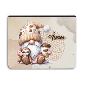   Névvel kérhető - Kávés manó cuki lajhárral univerzális tablet tok