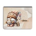 Névvel kérhető - Cappucino kávés manó univerzális tablet tok