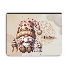   Névvel kérhető - Kávés manó sütikével univerzális tablet tok