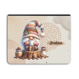   Névvel kérhető - Kávés manó csüccs univerzális tablet tok