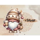 Névvel kérhető - Kávés manó cókmókos univerzális tablet tok