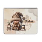 Névvel kérhető - Könyvmoly kávés manó lány univerzális tablet tok