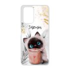 Kávézós cicus Téli mintás Xiaomi tok