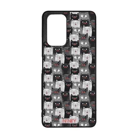 Sok-sok szürke cica mintás Xiaomi tok