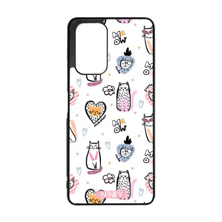 Aranyos rajzolt cica mintás Xiaomi tok