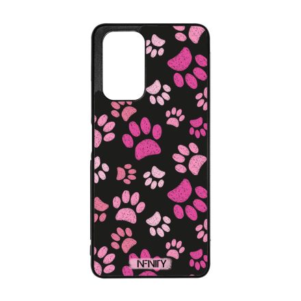Rózsaszín cica tappancsok mintás Xiaomi tok