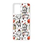 Mókás rajzolt mikulás cica mintás Xiaomi tok