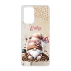 Névvel kérhető - Kávés manó kávébabbal mintás Xiaomi tok