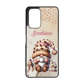   Névvel kérhető - Kávés manó sütikével mintás Xiaomi tok