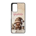 Névvel kérhető - Könyvmoly kávés manó lány mintás Xiaomi tok