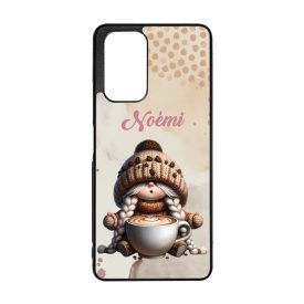   Névvel kérhető - Kávés manó lány - Imádom a kávét mintás Xiaomi tok