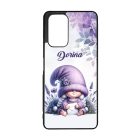 Névvel kérhető - Cuki levendulás manólány levéllel mintás Xiaomi tok