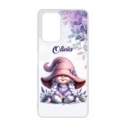 Névvel kérhető - Kalapos levendulás manólány mintás Xiaomi tok