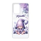 Névvel kérhető - Lufis levendulás manólány mintás Xiaomi tok