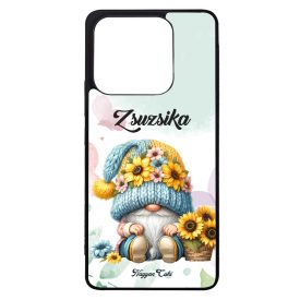   Névvel kérhető Napraforgós manó kosárral mintás Xiaomi tok