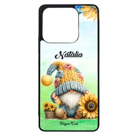   Névvel kérhető Cuki sapkás napraforgós manó mintás Xiaomi tok