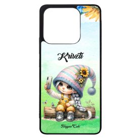   Névvel kérhető Selfie napraforgós manó lány mintás Xiaomi tok