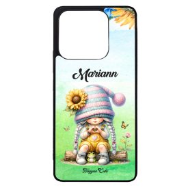   Névvel kérhető Szívecskés napraforgós manó lány mintás Xiaomi tok