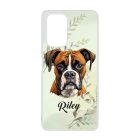 Névvel kérhető - Barna Boxer portré mintás Xiaomi tok