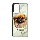 Névvel kérhető - Barna pekingi palotakutya portré mintás Xiaomi tok