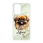 Névvel kérhető - Barna pekingi palotakutya portré mintás Xiaomi tok