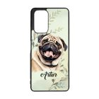 Névvel kérhető - Barna mopsz portré mintás Xiaomi tok