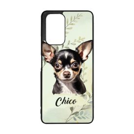   Névvel kérhető - Fekete Csivava portré mintás Xiaomi tok