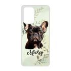 Névvel kérhető - Fekete francia bulldog portré mintás Xiaomi tok