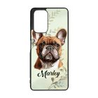 Névvel kérhető - Barna francia bulldog portré mintás Xiaomi tok