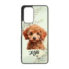 Névvel kérhető - Kis barna uszkár portré mintás Xiaomi tok